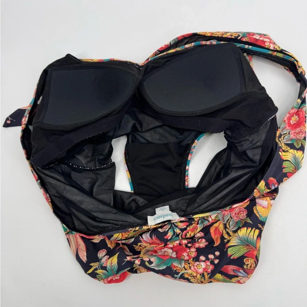 Sundance Radiant Swimsuit One Piece‎ Wrap Tropical Floral Print Size L